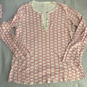 Roller Rabbit pink elephant pajamas